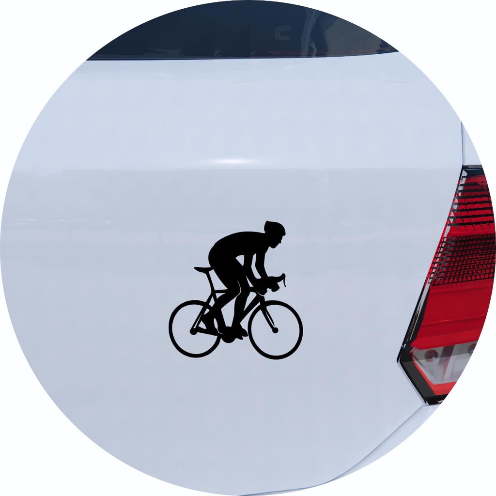 Adesivo de Carro Ciclista em Bike Speed