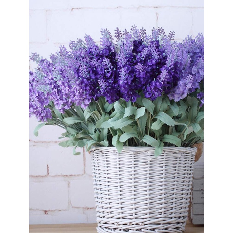 Ramo flores lavanda arranjos artificiais buquê em Oferta na Shopee