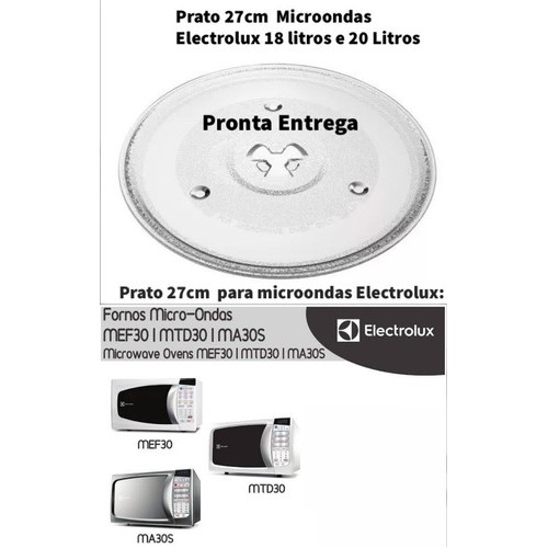 Prato Para Microondas Eletrolux Mef30