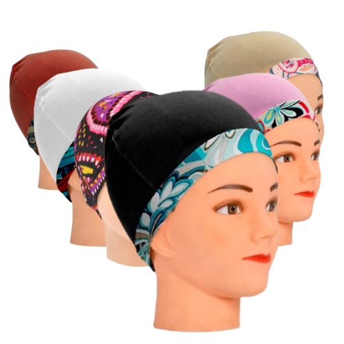 Touca Nero Anti Frizz para Dormir e Alisar o Cabelo Com Barra Estampada ...