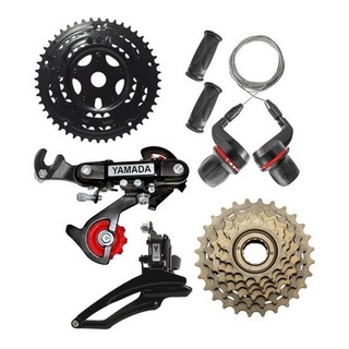 Kit Relação 18 Marchas Câmbios Bicicleta Yamada Catraca 18 em Oferta na Shopee