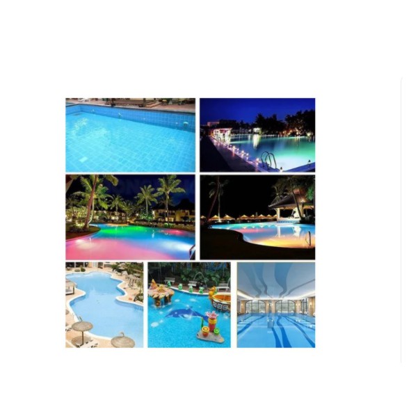 Kit 4x Luz De Led Piscina Jardim Quarto Colorida Controle Remoto Pilha Ventosa Barato
