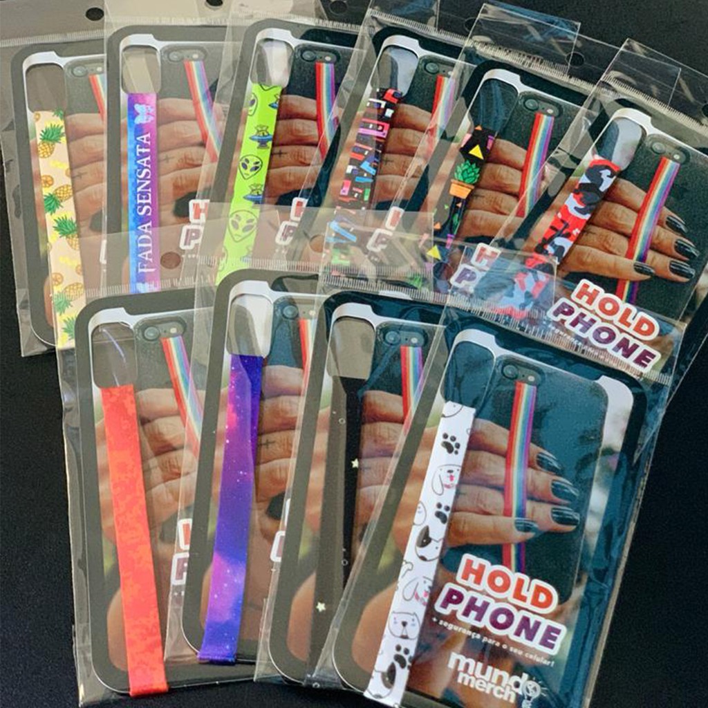 Salva Celular Fita Hold Phone Mundo Merch Diversas Estampas