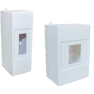 Quadro De Sobrepor Para 2 ou 4 Disjuntores DIN Centrinho de Distribuição IP40 Branco Steck