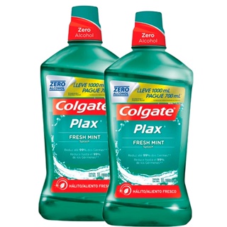 Kit 2 Enxaguante Bucal Colgate Plax Fresh Mint Leve 1l Pague 700ml em Oferta na Shopee