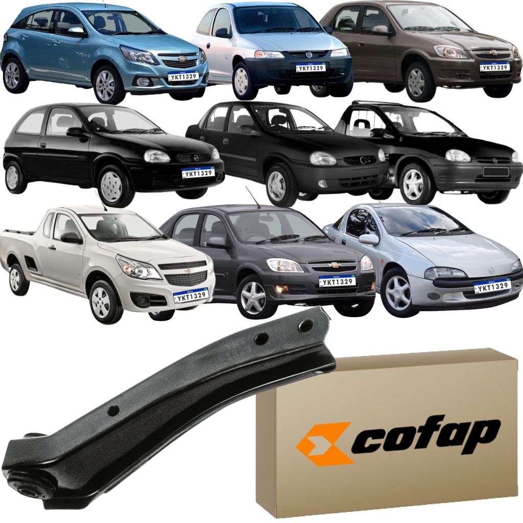 Bandeja Balança Esquerdo Original Cofap Chevrolet Agile 1.4 8v 2009 à 2016 Celta 1.0 2000 à 2009 Corsa Classic Pick Up Montana Tigra em Oferta na Shopee