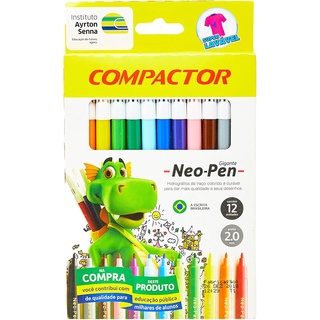 Caneta Hidrocor Compactor Neo-Pen - 12 e 24 cores