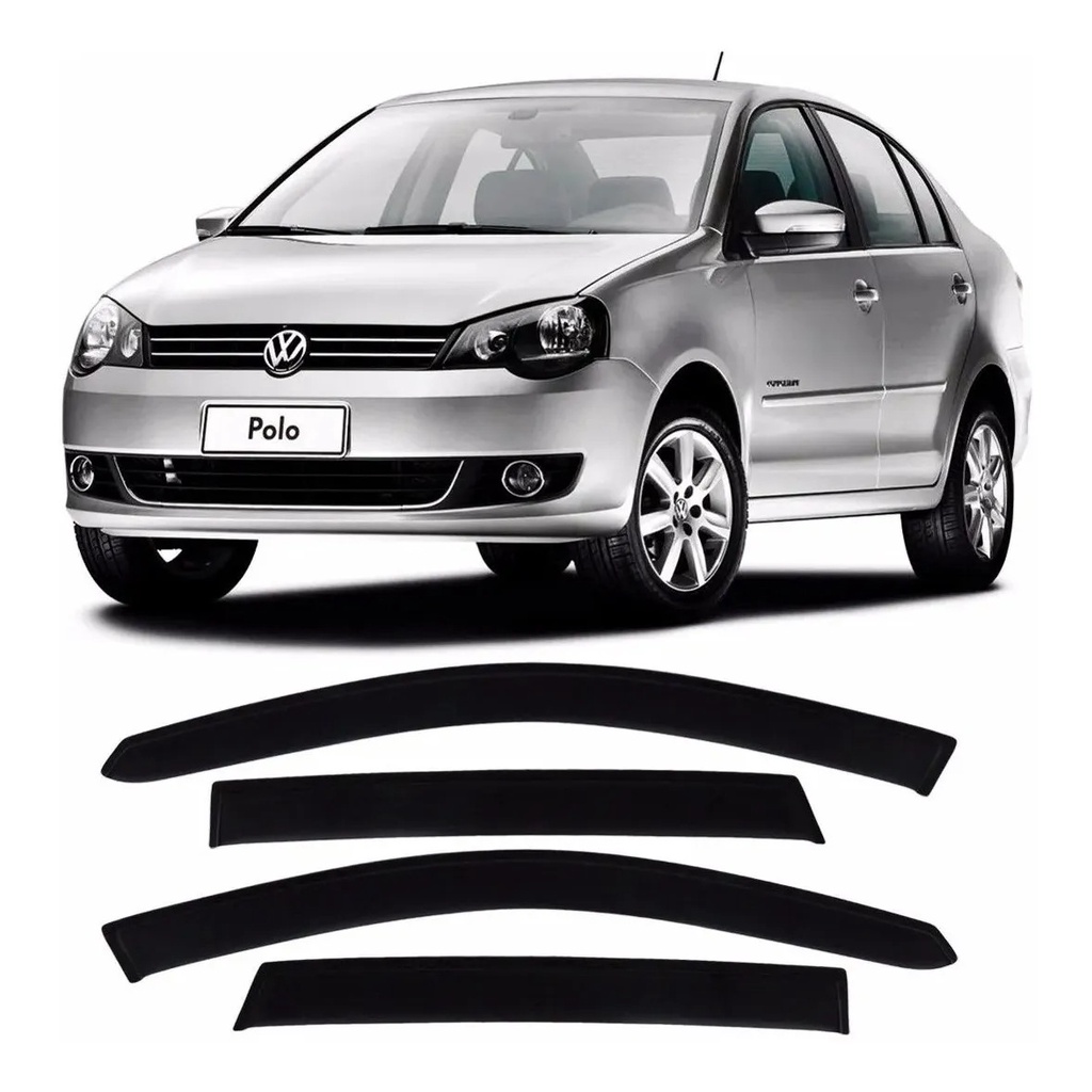 Jogo Calha De Chuva Polo Sedan 2002 a 2016 4pts