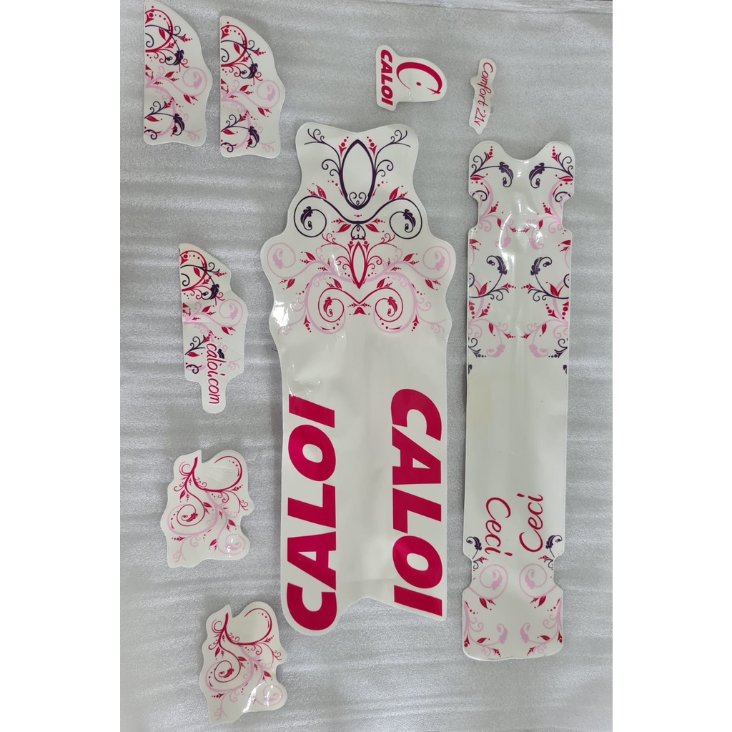 Kit Adesivo Ceci Caloi Original 10pçs Rosa Novo