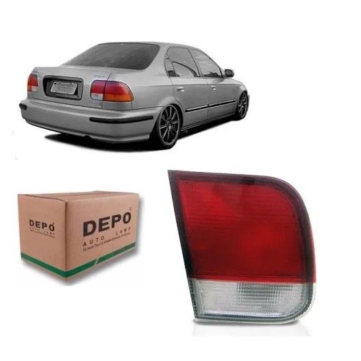 Lanterna Traseira Da Tampa Honda Civic 96 97 98 Esquerdo DEPO