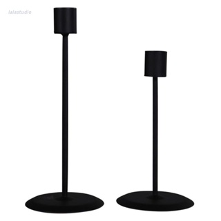 Lal 2 Peças Suporte Metal Preto Retrô Romântico Para Jantar / Estar / Jantar / Candelabra em Oferta na Shopee