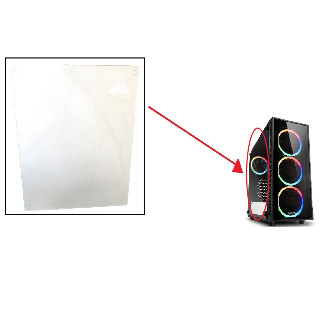 Tampa De Acrílico Gabinete Gamer Sharkoon Tg4 Rgb
