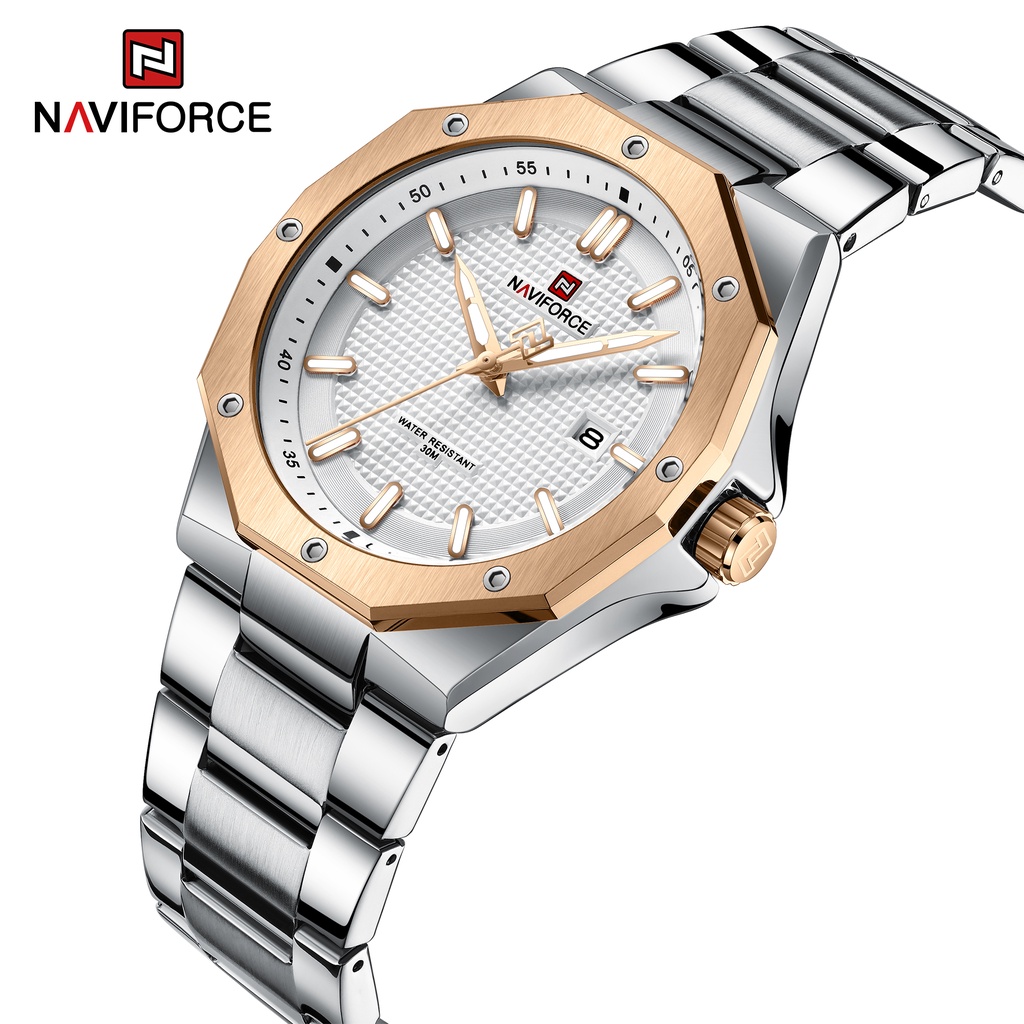 NAVIFORCE Relógio 8064 Moda Esportivo Pulseira De Silicone Cronógrafo De Quartzo À Prova D'água