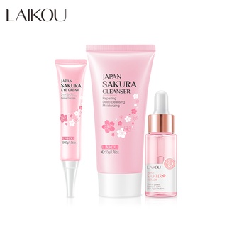 LAIKOU Sakura 3 Peças Removedor De Espuma Para Limpeza Facial Anti-Idade/Rejuvenescimento