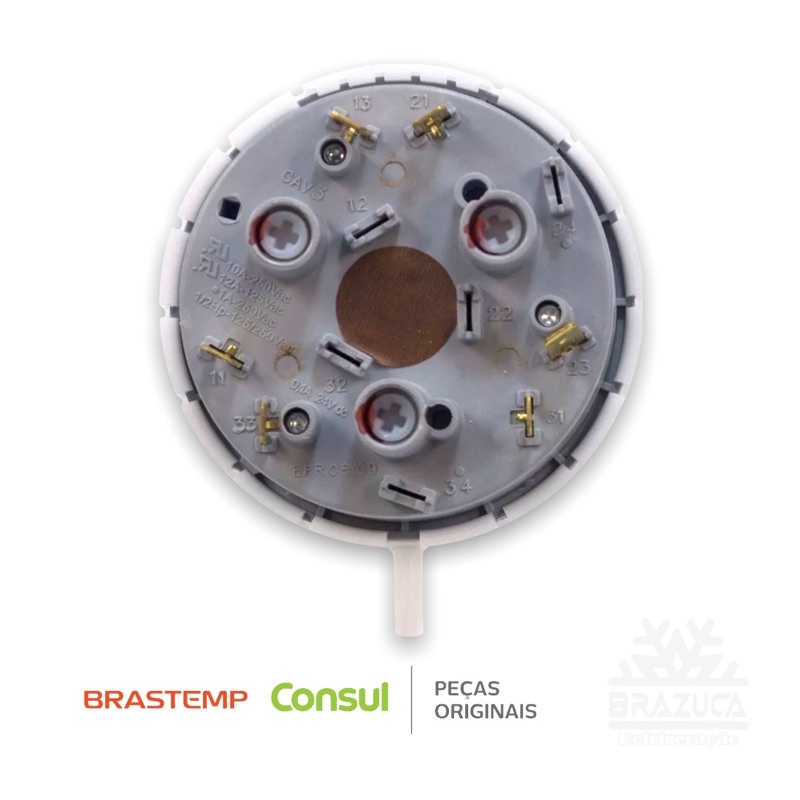 Pressostato (nível d’água) Para Brastemp Bwb11a Bwl11a W10171528