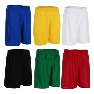 Calção Short Futebol Liso Em Poliéster Light Academia - TRB