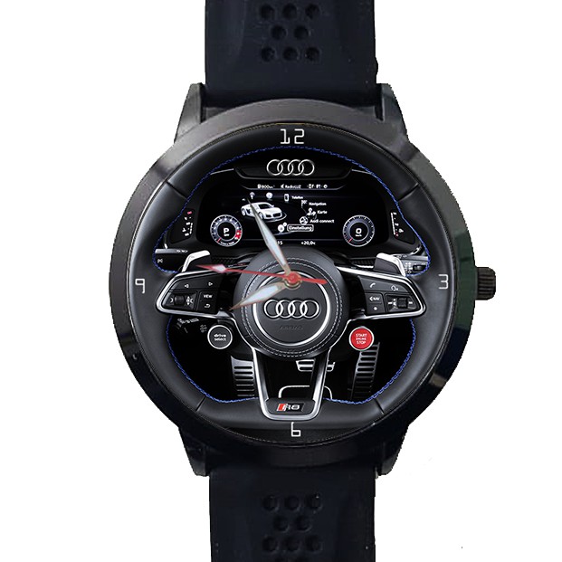 Relógio Painel Volante Audi R8 RS A8 A6 A4 A3 Lindo Top +vendido Silicone