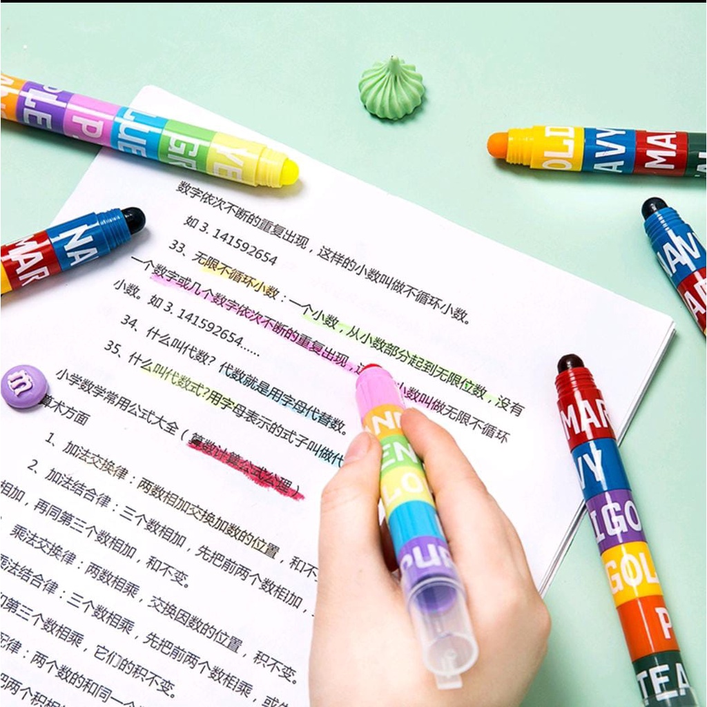 Kit Marca Texto em Gel 12 cores | Shopee Brasil