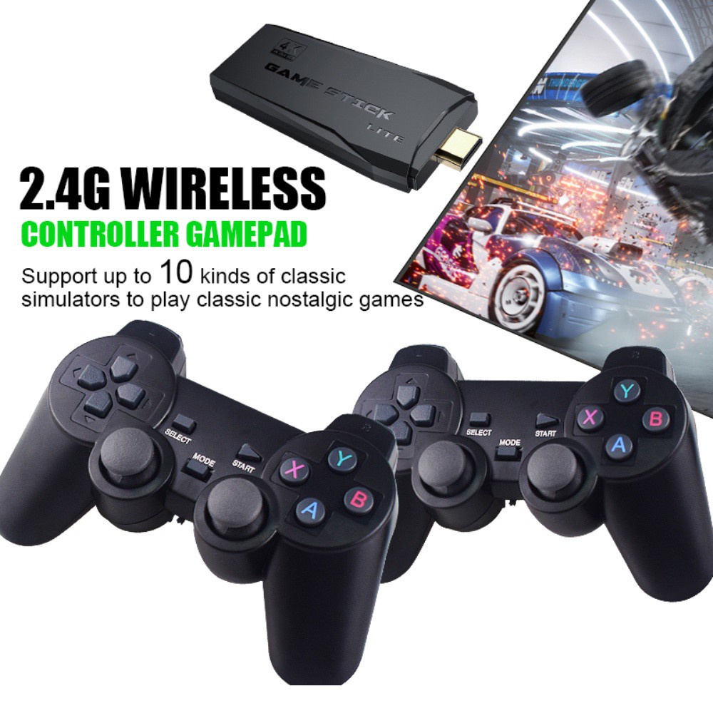 10000 Games 4K HDMI 3500 jogos retro Console sem fio Jogador duplo / único Game  stick Video game miracle | Shopee Brasil