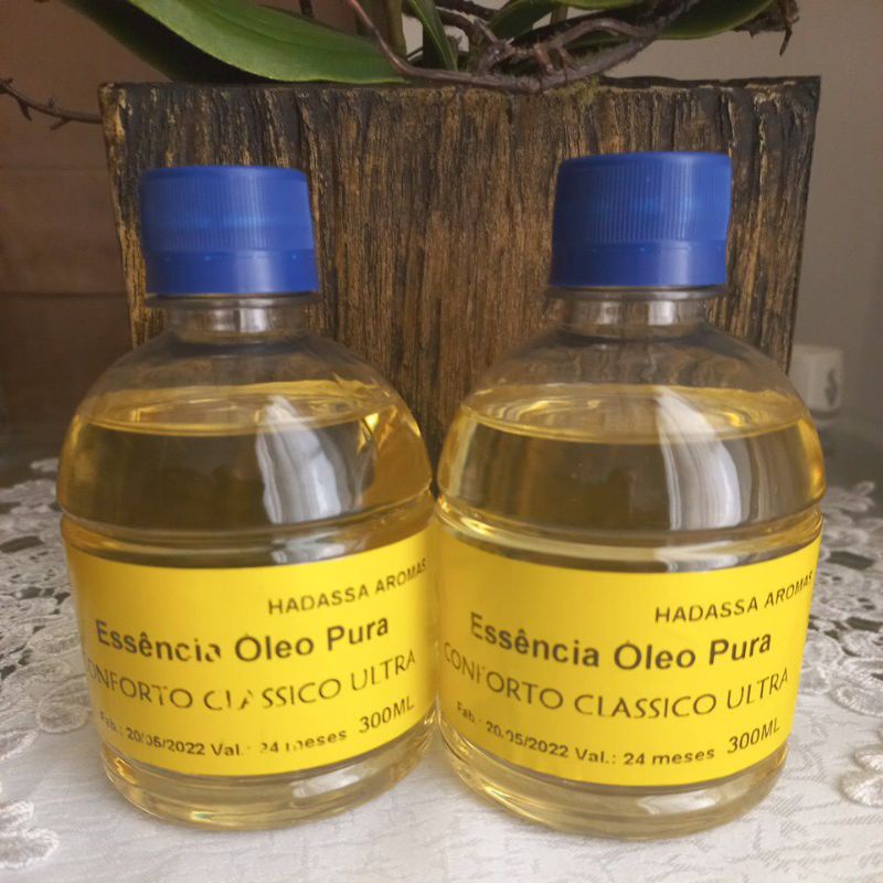 2 essência óleo pura  de 300ml con*forto clássico ultra para amaciante