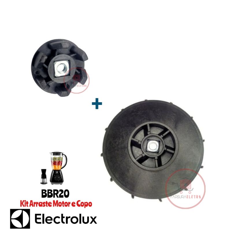 Arraste do Motor e Copo Liquidificador Electrolux BBR20
