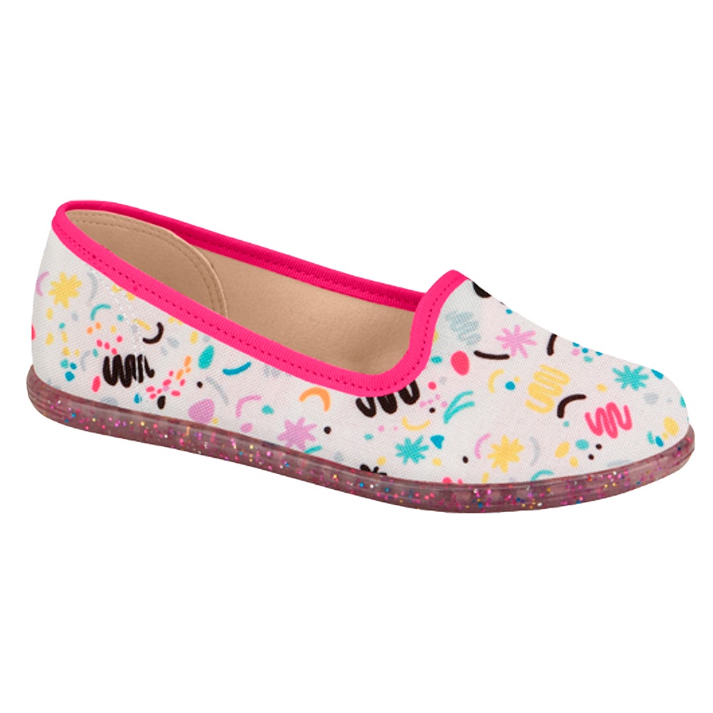 Sapatilha Alpargata Infantil Molekinha Sola C/ Brilho Menina