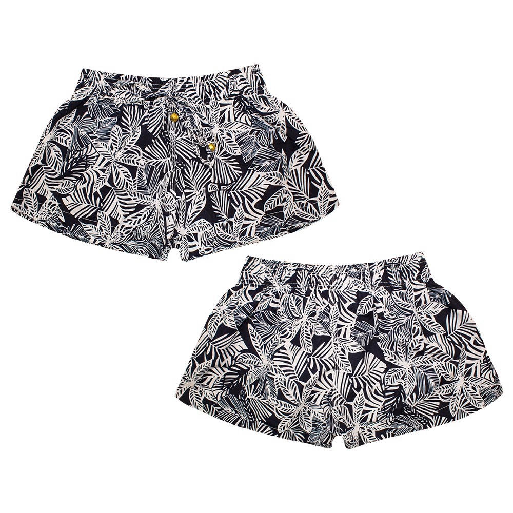 Short Feminino Tactel Estampado Praia Academia Passeio Estampado