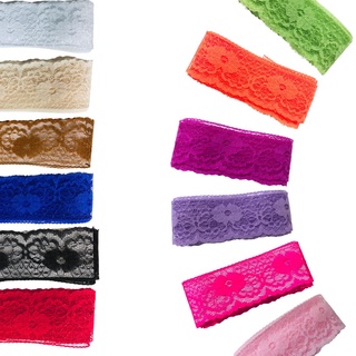 Renda sem elastano para Laços e Tiaras - 37mm - (5 metros) - ARTESANATO