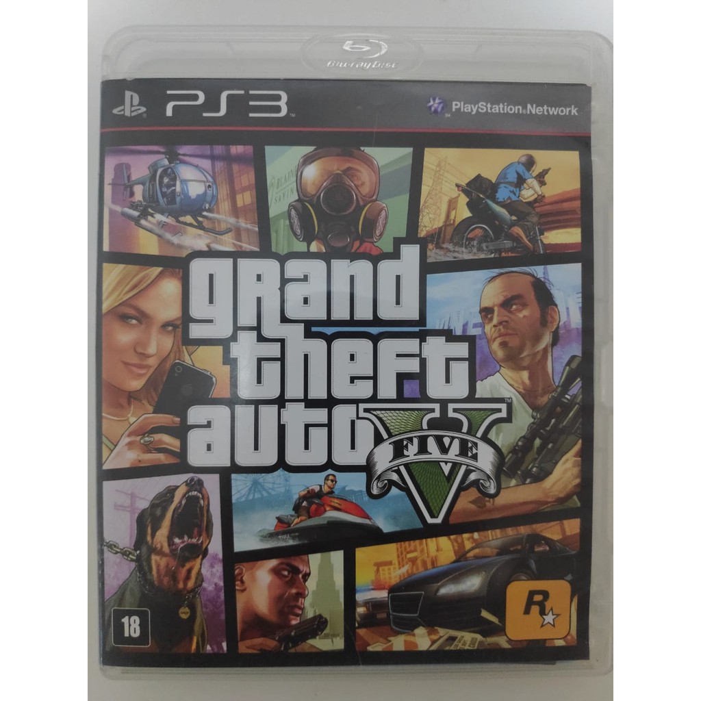 Jogo Gta V Playstation 3 Ps3 Play 3 Mídia Física Original Grand Theft Auto V Shopee Brasil 1158