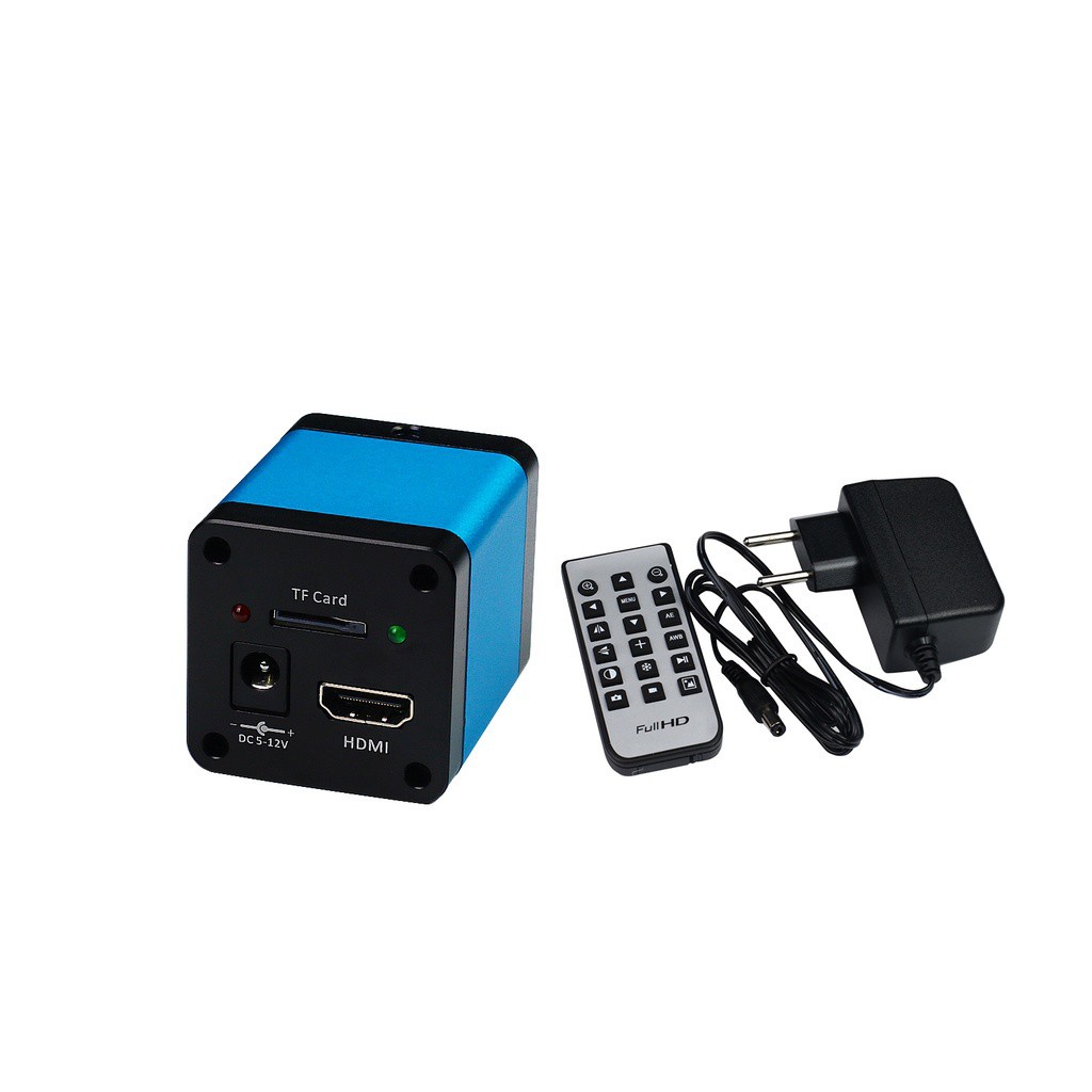 Câmera Hdmi TF Card  Microscópio Trinocular  iCatch Azul 01384