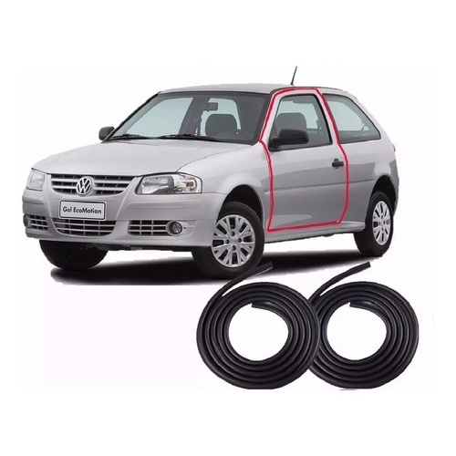 Kit Borrachas De Vedação Gol 2 Portas 1994 1995 1996 1997 em Oferta na Shopee