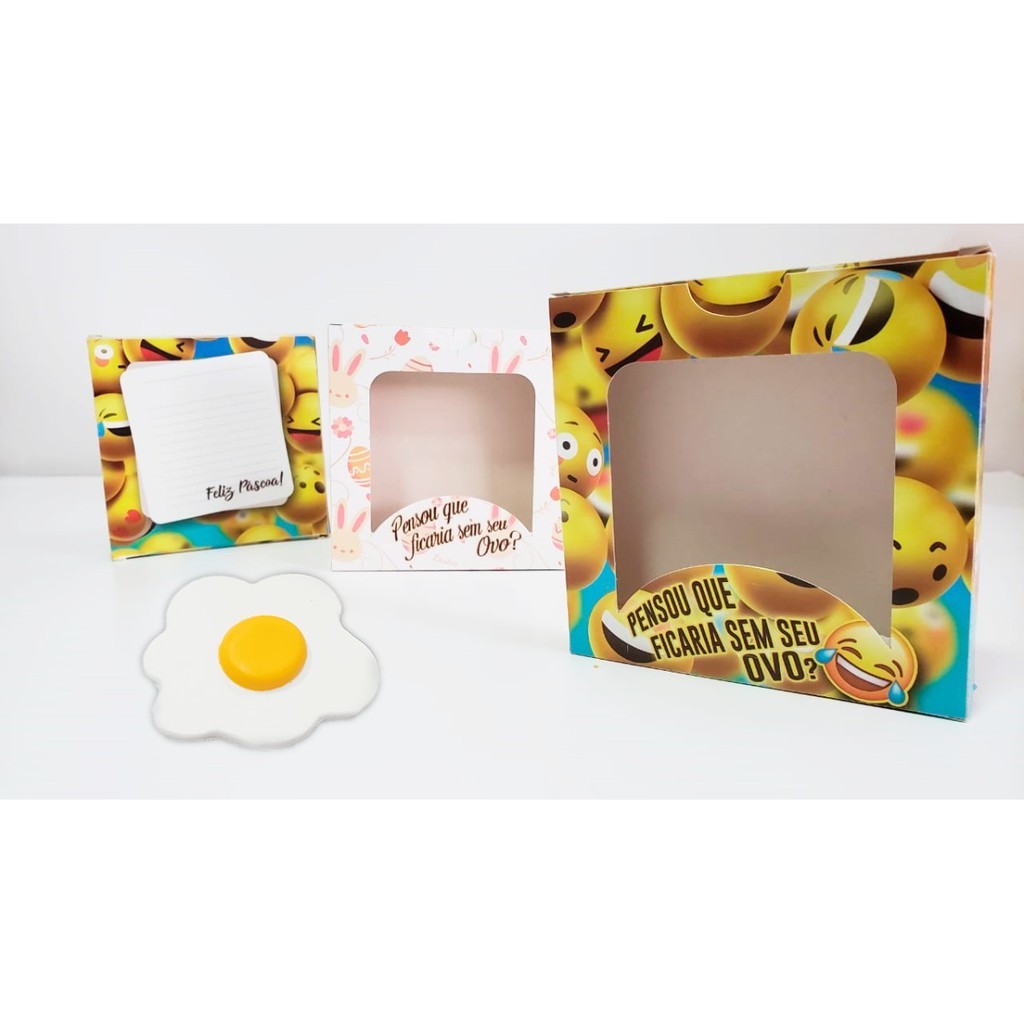 50 Caixas De Ovo Frito De Chocolate Interativa De Páscoa 2022
