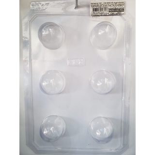 Forma De Acetato Trufa Pequena Com 06 Cavidades Confeitaria Trufa Bombom