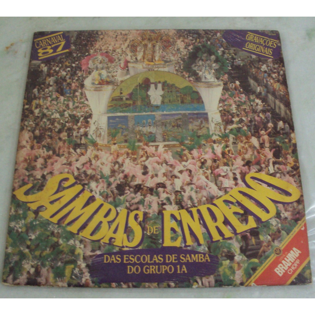Lp Sambas De Enredo Grupo 1a Rio De Janeiro 87 + Encarte