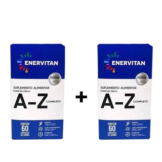 Kit C/2 Suplemento Alimentar Enervitan A-z Homem 60 Caps