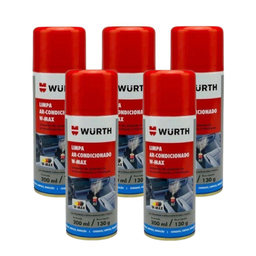 Kit 6 Higienizador Ar Condicionado Hsw 200 Plus Wurth