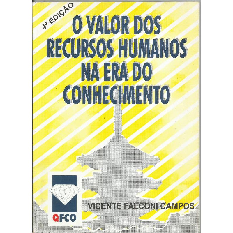 1910 Lvr- Livro 1995- O Valor Dos Recursos Humanos Na Era Do Conhecimento- Vicente Falconi Campos- Administração