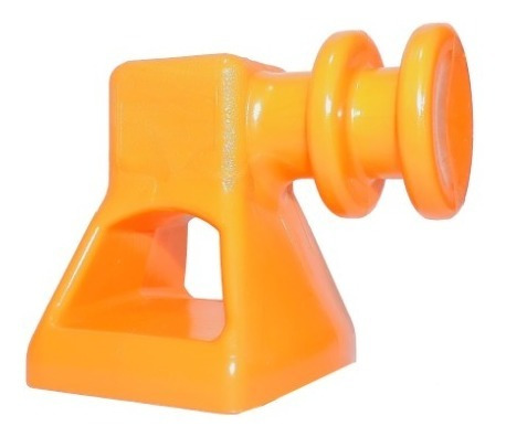 Suporte Roldana Isolador 2 Vias/ranhuras (20 Unid Amarelo)