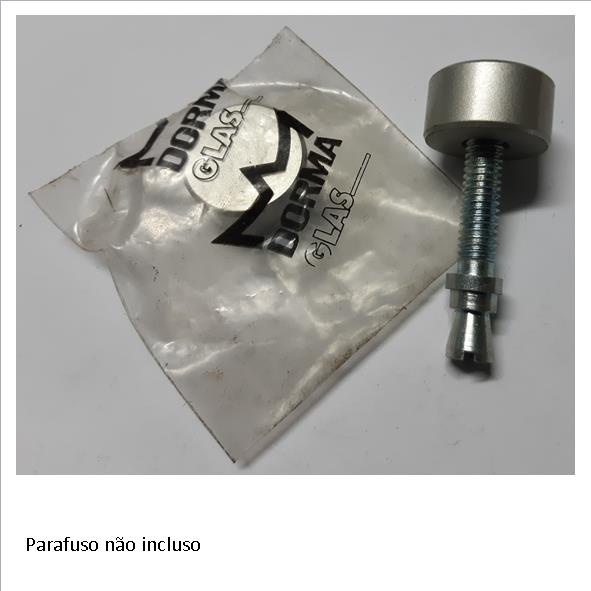 Botão acabamento para puxador DORMA antigo PRATA