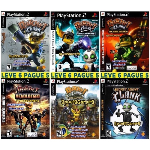 Ratchet & Clank Ps2 Coleção (6 Dvds) Patch - Leve 6 Pague 