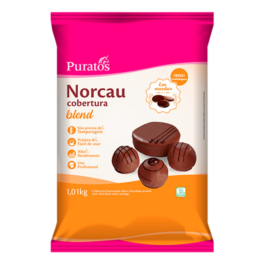 Cobertura Chocolate Fracionado Gotas Blend 1,01kg - Norcau