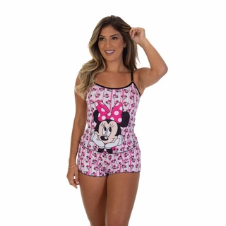 Pijama Short Doll Personagem Frimarket Feminino Para Dormir Adulto