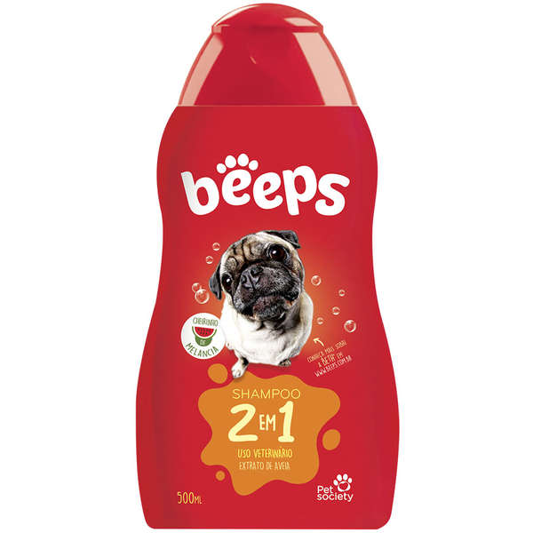 Shampoo 2 em 1 Beeps 500 ml - Pet Society