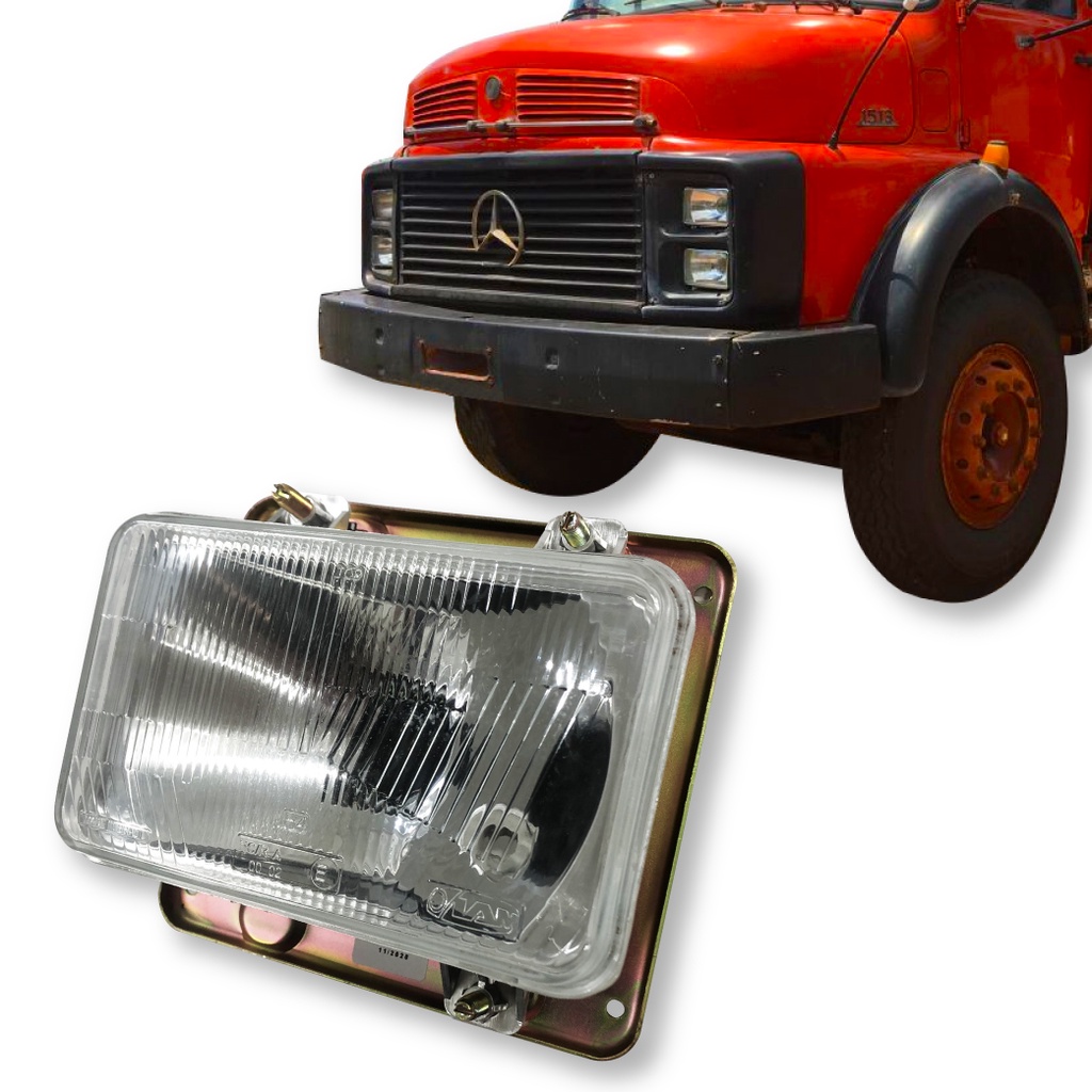 Farol Caminhão Mercedes Cara Preta 1113 1313 1513 Alto Baixo Mb