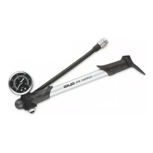 Bomba Bicicleta Calibrador Suspensão Com Manômetro Giyo Gs-02 300 Psi