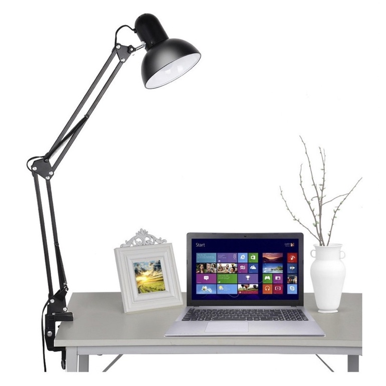 Luminária de Mesa Pixar GRANDE 90cm Articulada Regulável  Abajur de Mesa Garra