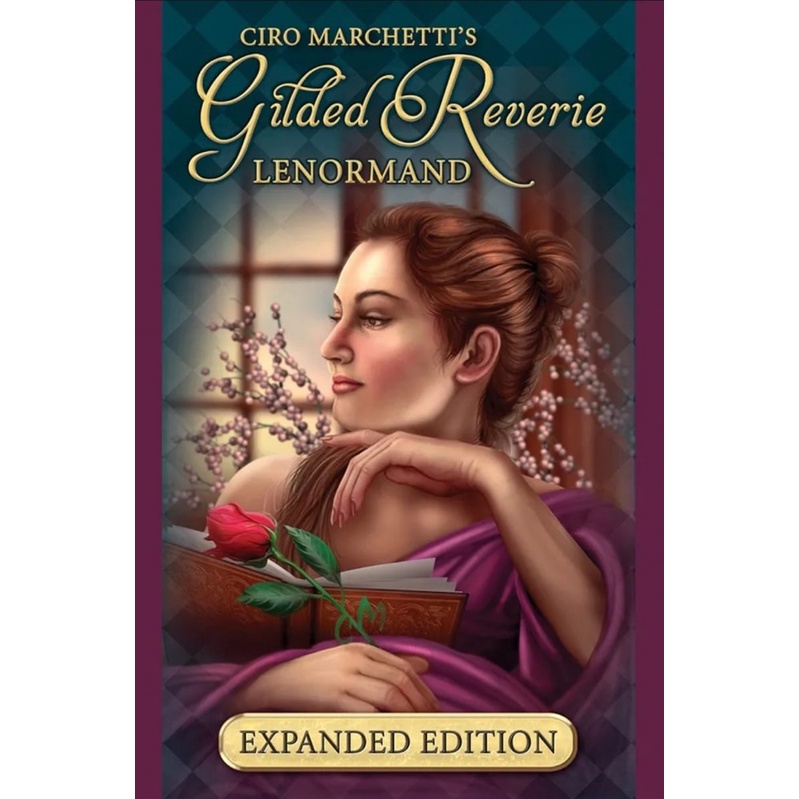 Gilded Reverie Lenormand Expanded Edition Oracle Oráculo Cigano Lenormand Baralho de Cartas de Tarô