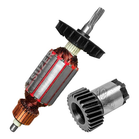 Induzido + Engrenagem Aço Para Martelete 11228 220v