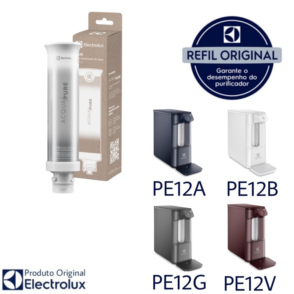 Refil Para Filtro Purificador Electrolux Pure 4x PE12A PE12B PE12G PE12V - Original