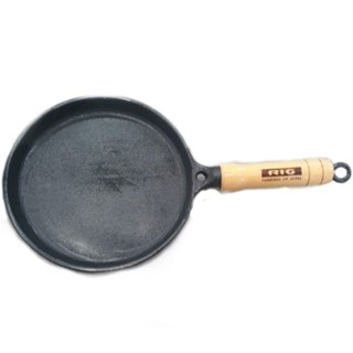 Tapioqueira Frigideira de ferro cabo madeira 19cm em Oferta na Shopee